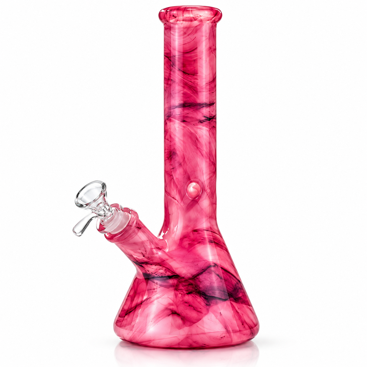 10-Inch Marble-Design Beaker Water Pipe with 14mm Male Bowl