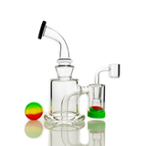 8" Recycler Dab Rig with Silicone Wax Catcher and 14mm Male Quartz Banger