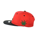 DOPE LEAF Embroidered Snapback Hat 100% Cotton