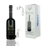 12" Baldacity Wine Bottle Bong with 14mm Male Bowl and 14mm Male Banger-Gift Box