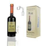 12" Duckhorni Wine Bottle Bong with 14mm Male Bowl with 14mm Male Banger- Gift Box