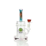 8" Reversal Neck Bong with Round Shower and 14mm Male Bowl