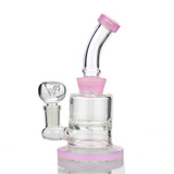 6" Turbine Perc Water Pipe Bong Slime Colors with 14m Male Bowl