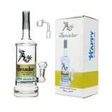 11" El Timador Tequila Bottle 100% High with 14mm Male Bowl and 14mm Male Banger