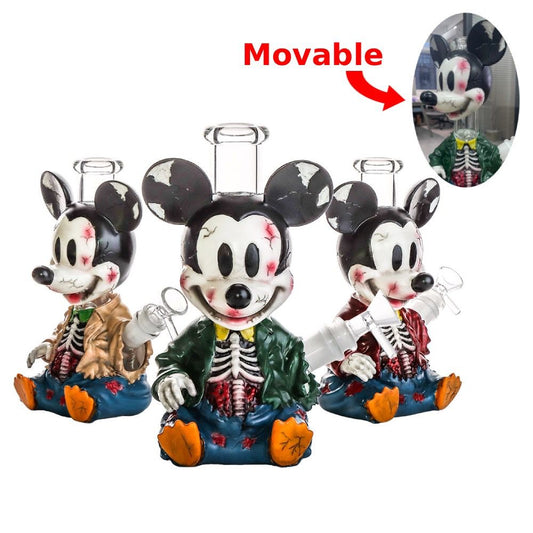 8" Micky Water Pipe with 14mm Male Bowl