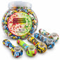 3.5" Silicone Printed Hand Pipe 35pcs/ Jar