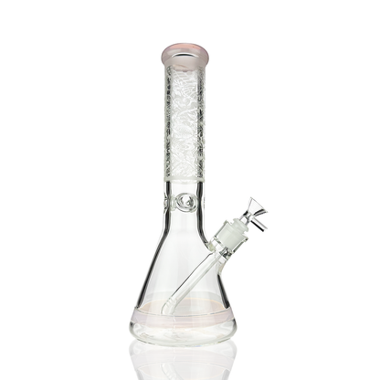14-Inch Sanded Glass Art Beaker with 14mm Male Bowl