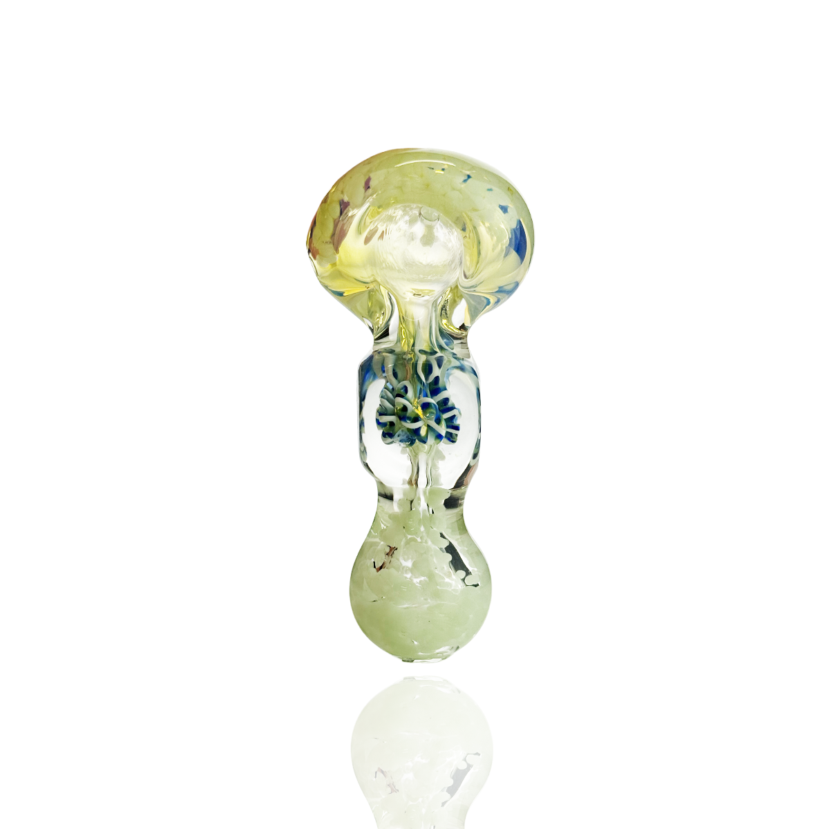 3.5" Hand Pipe Frit Fume Glass
