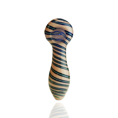 4.5" Hand Pipe Spoon Spiral Designs
