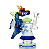 7" Dragon Water Pipe Hand Made Glass Art with 14mm Male Bowl