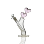 10" Pink Double Heart Straight Water Pipe with 14mm Male Bowl
