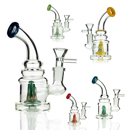 5" Volcano Shower Water Pipe with 14mm Male Bowl