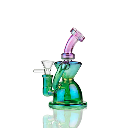 5" Recycler Electro Plated with 14mm Male Bowl