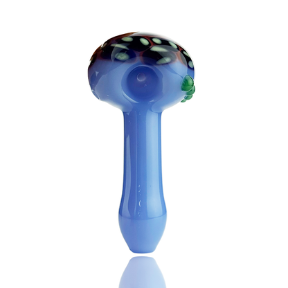 4.5" Color Tube Glass Hand Pipe with Artistic Head