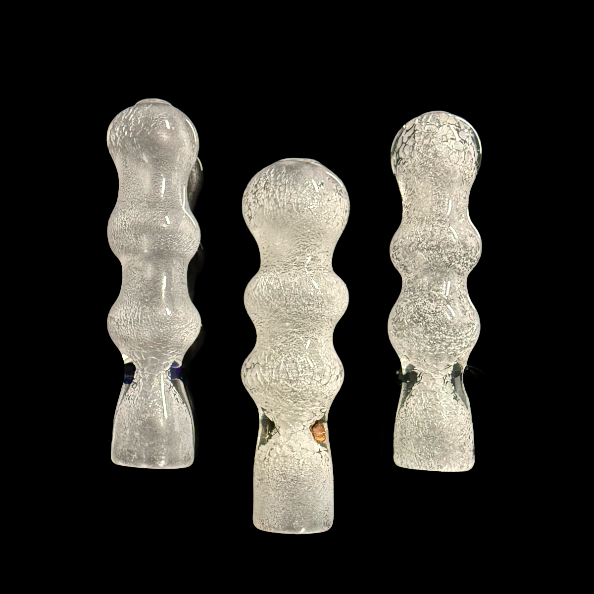 4" Chillum Glow in The Dark Glass