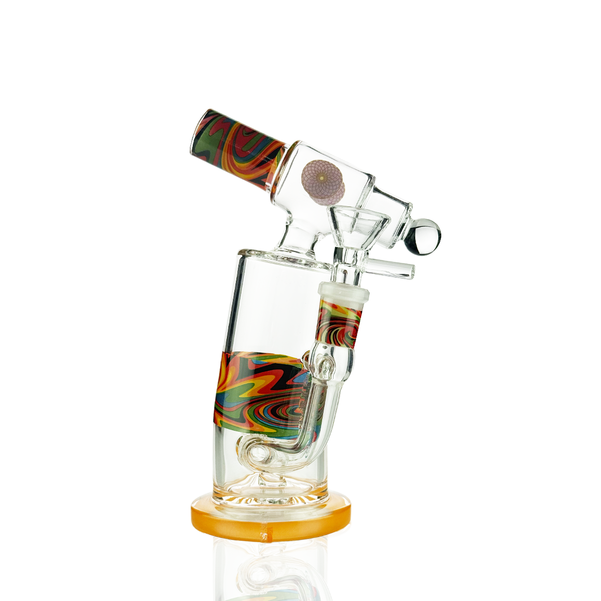 8" Tank Mouth Water Pipe Bong with 14mm Male Bowl