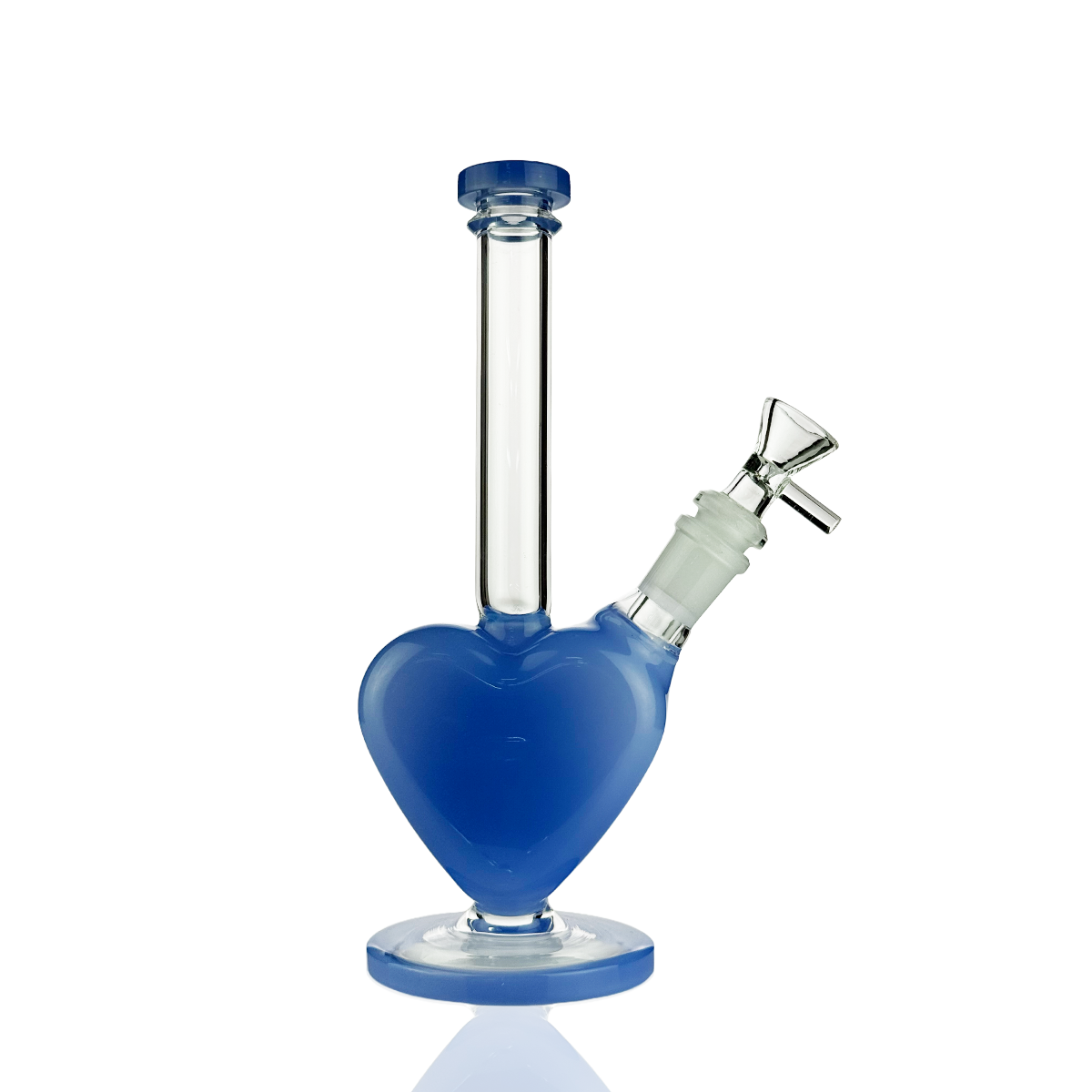 10" Heart Water Pipe Bong | 14mm Male Bowl | Wholesale Glass Bong