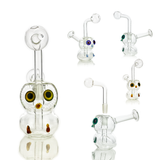 5.5" Owl Water Pipe Oil Burner with 14mm Oil Downstem