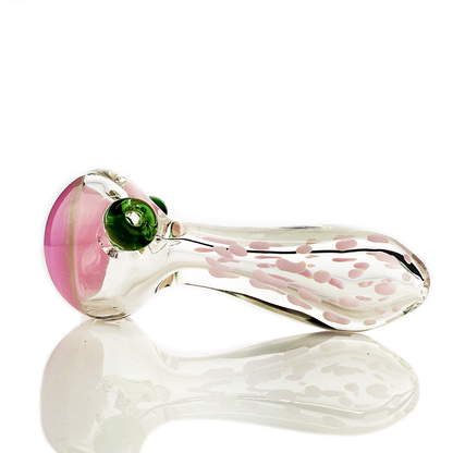 4" Hand Pipe Spoon Slime Dot with Double Glass