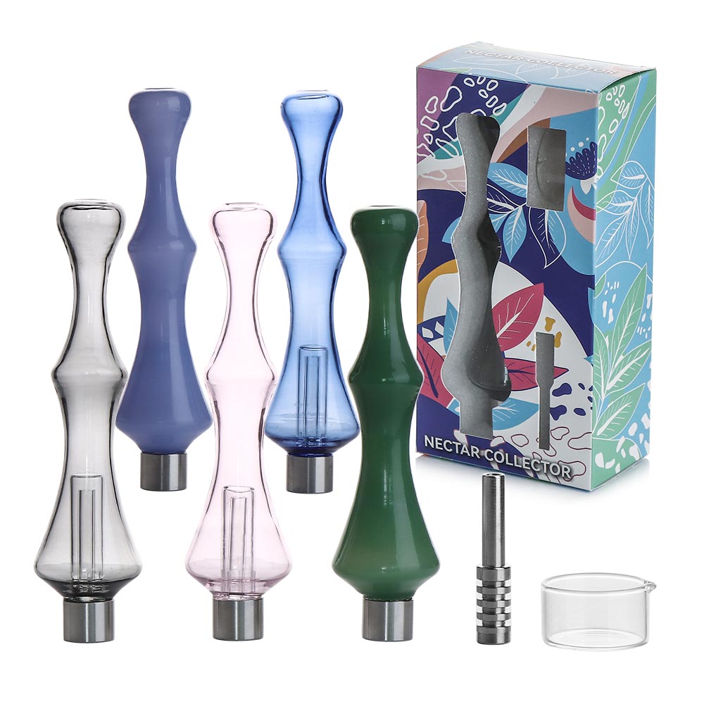 8" Nectar Collector with Screw on Titanium Nail