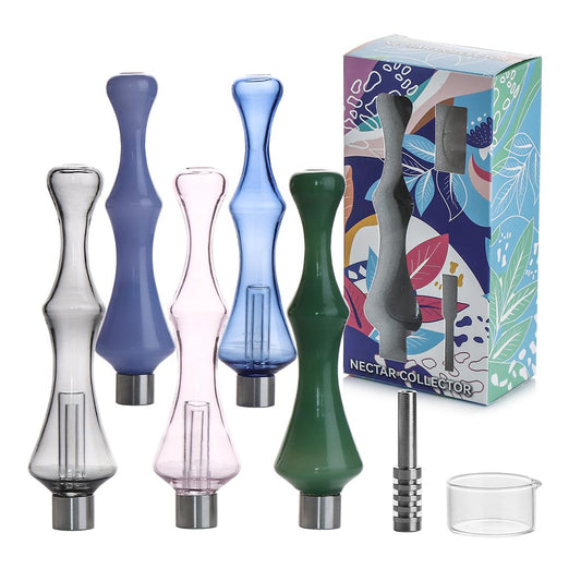 8" Nectar Collector with Screw on Titanium Nail