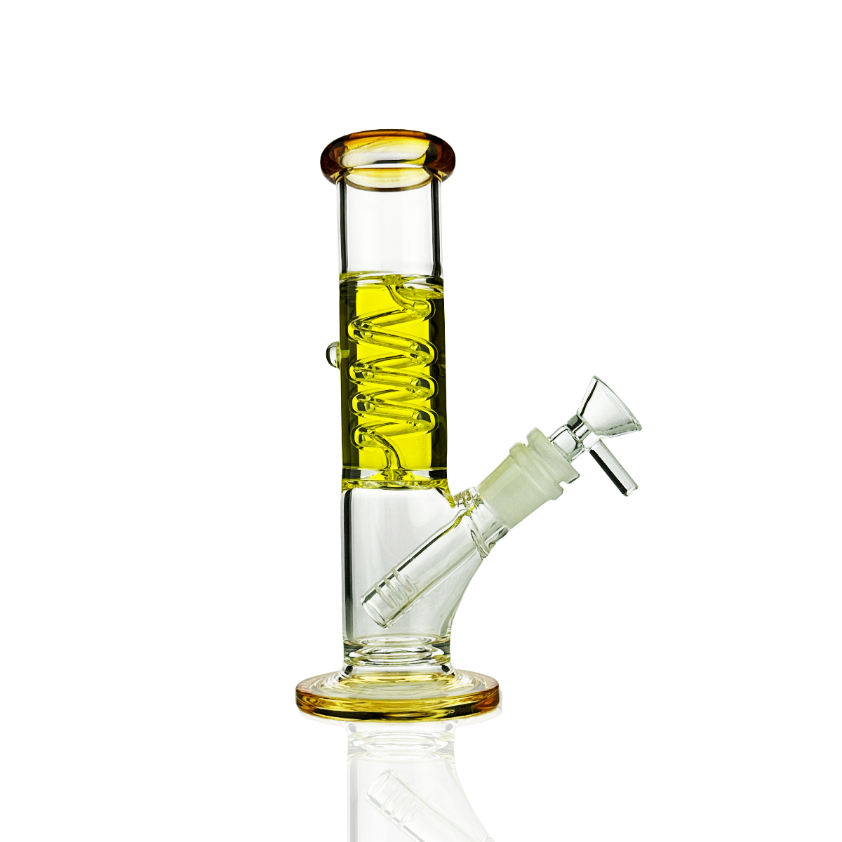 8" Glycerin Straight Shooter Water Pipe Bong | 14mm Male Bowl | Wholesale Glass