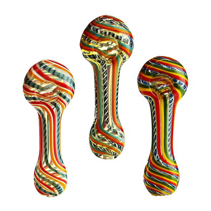 4.5" Rasta Twisting Hand Pipe Spoon