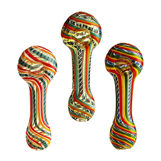4.5" Rasta Twisting Hand Pipe Spoon