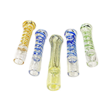 4.5" Chillum One Hitter Spiral Glass Design