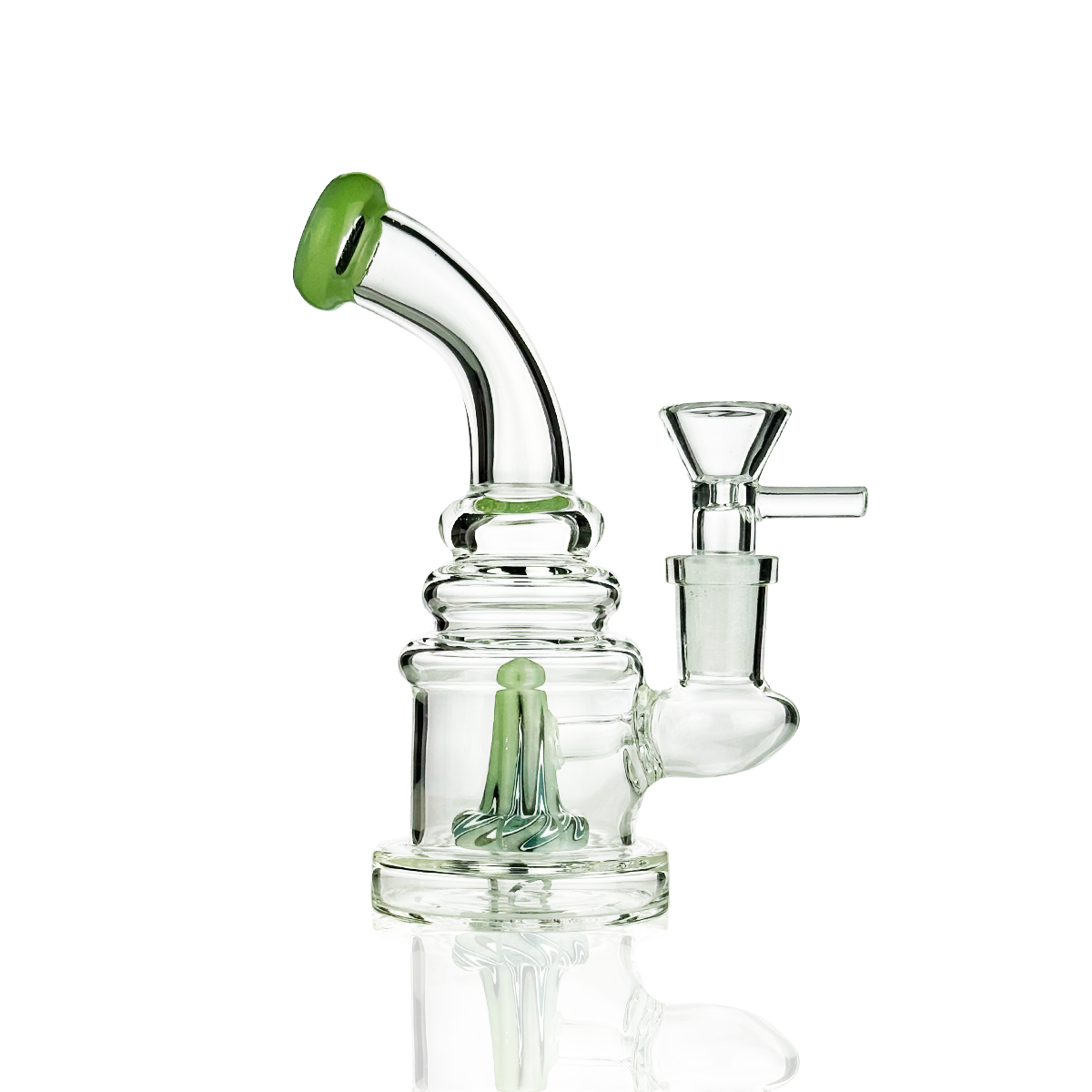 5" Volcano Shower Water Pipe with 14mm Male Bowl