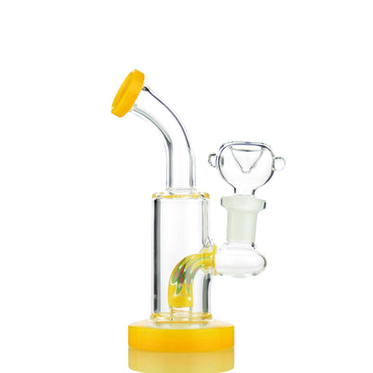 6" Water Pipe with American Rod Color and 14mm Male Bowl