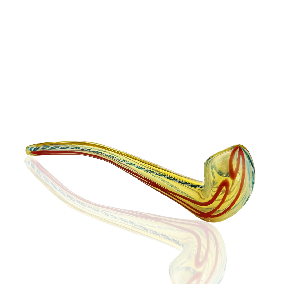 10" Silver Fume Sherlock Pipe with Twisting – Wholesale Glass Hand Pipes
