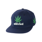 Addicted Leaf Embroidered Snapback Hat 100% Cotton