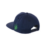 Drippy Leaf Embroidered Snapback Hat 100% Cotton
