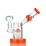 7" Side Car Water Pipe Bong With Dome Shower and 14mm Male Bowl
