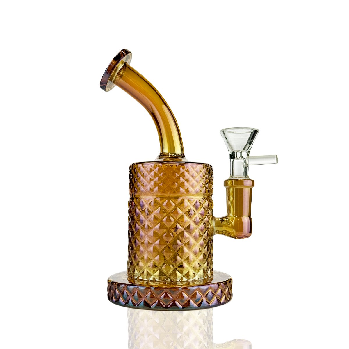 6" Water Pipe Bong Electroplated