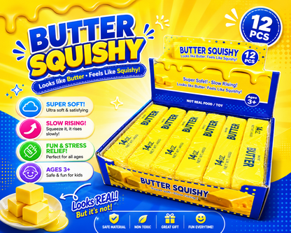 14OZ Squishy Butter - 12pcs Display
