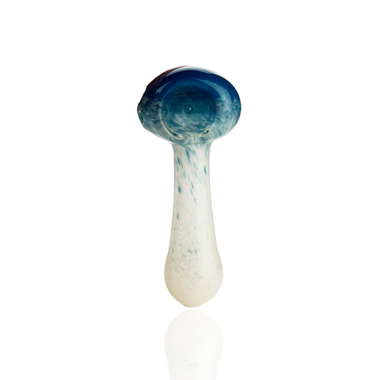 3.5" Hand Pipe Color Frit Glass Spoon