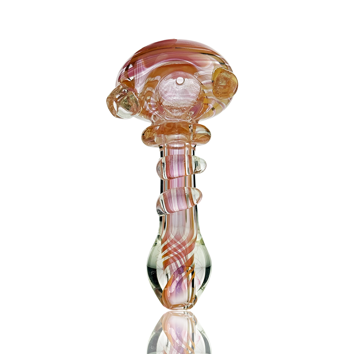 4.5" Gold Fume Hand Pipe Spoon