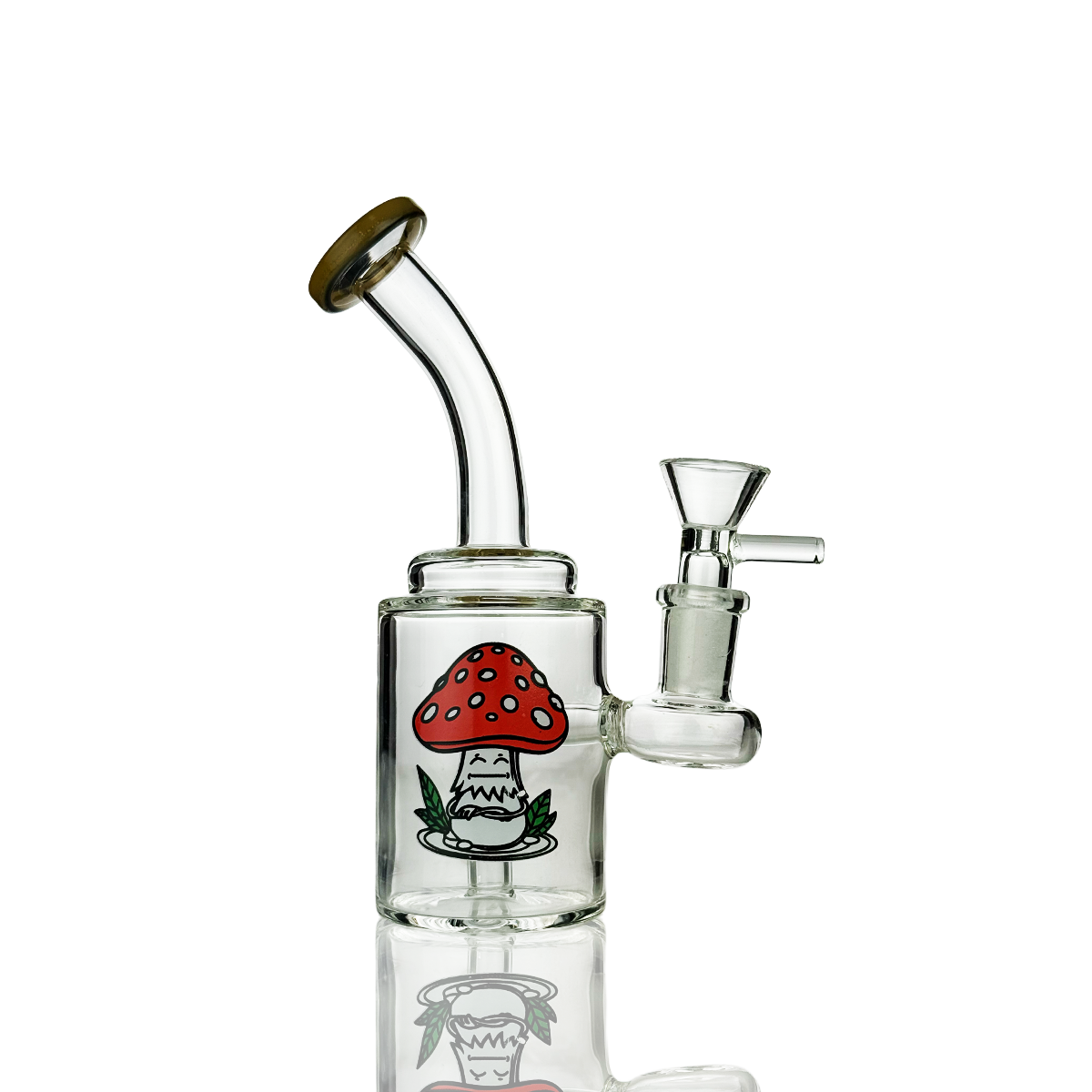 6" Water Pipe with Sticker with 14mm Male Bowl