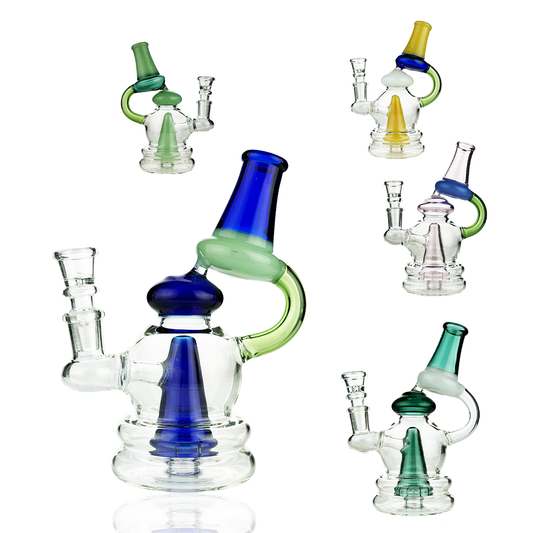 7" Recycler Water Pipe with 14mm Male Bowl