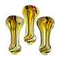 2.5" Hand Pipe Spoon Silver Fume Glass