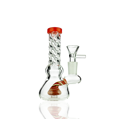 5" Twisted Neck Mini Water Pipe | 14mm Male Bowl