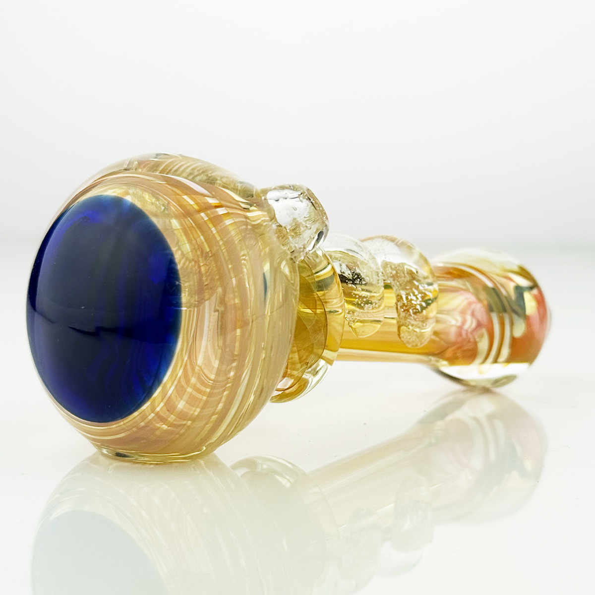 4.5" Gold Fume Hand Pipe Spoon