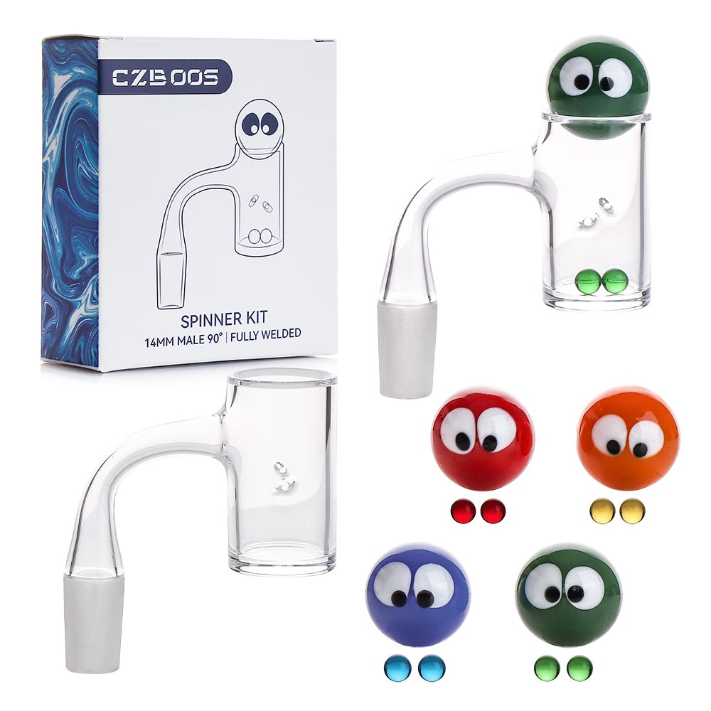XL Quartz Banger Spinner Kit, Full-Weld Terp Slurper | CZB005