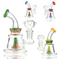 5" Mini Bong with Reversal Glass Shower and 14mm Male Bowl