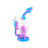 8" Silicone Mushroom Water Pipe with 14mm Male Bowl