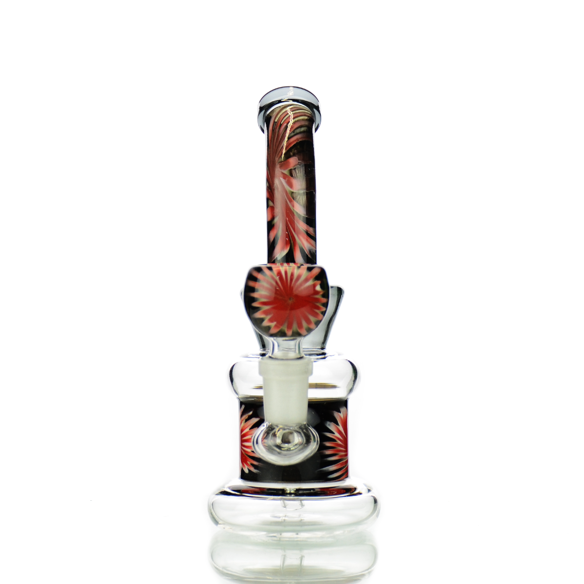 7" Reversal Sticker Water Pipe with 14mm Male Bowl