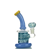 7" Hollow Base Fancy Bong with Shower and 14mm Male Bowl