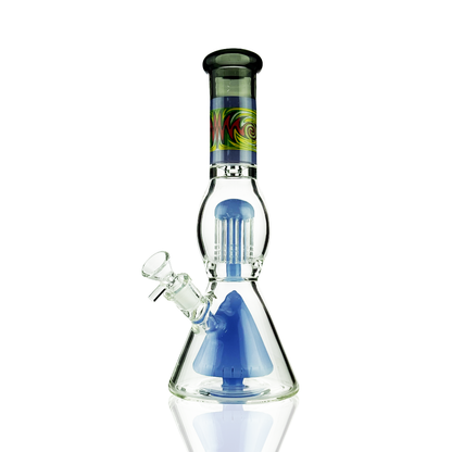 11" Beaker with Double Percolator and 14mm Male Bowl